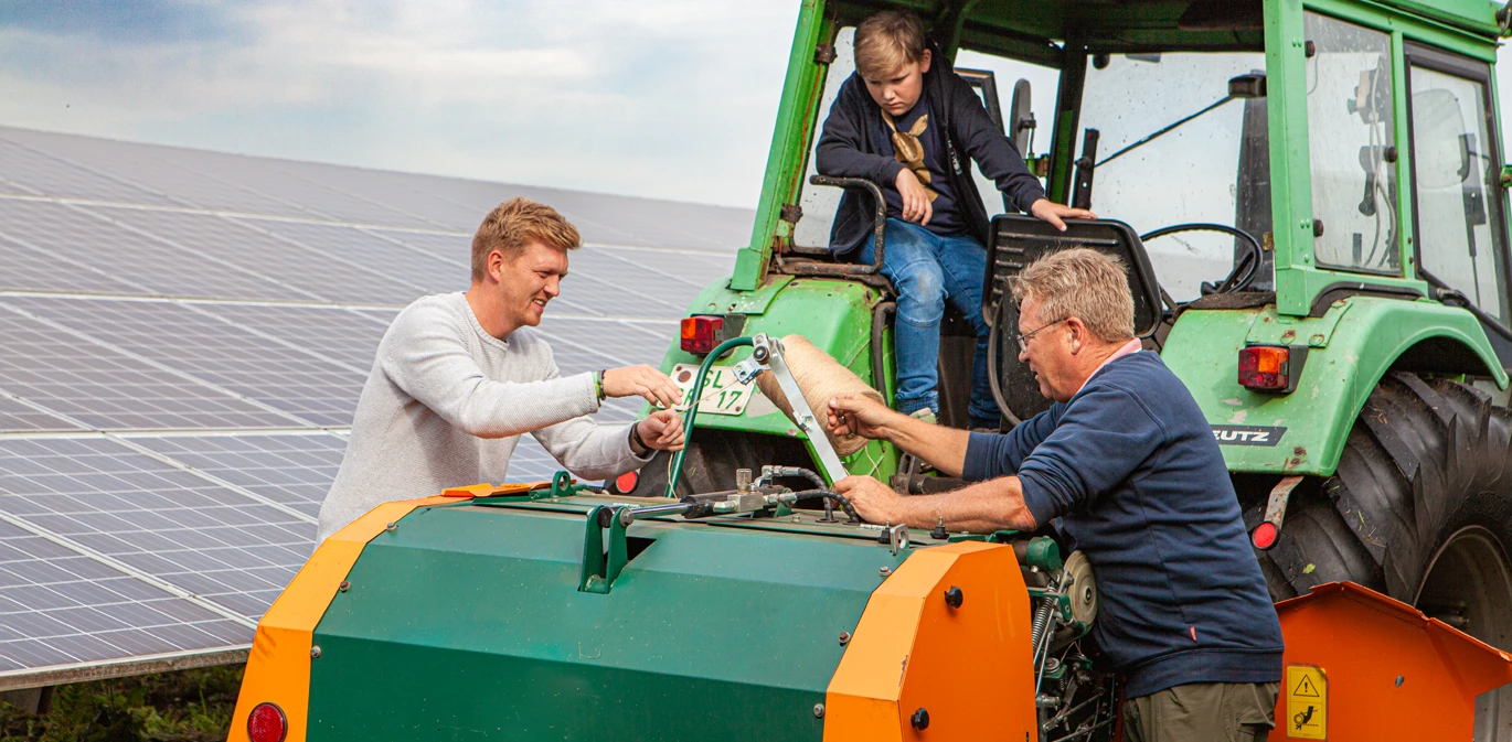 Team Landwirtschaft im Solarpark